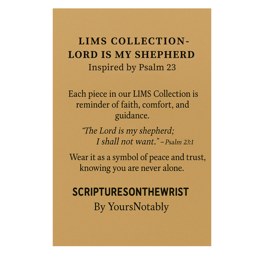 LIMS Bottle Cap Necklace – Lord Is My Shepherd | ScripturesOnTheWrist by YoursNotably