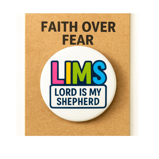 LIMS™ – Lord Is My Shepherd Magnet (3-Inch Round)