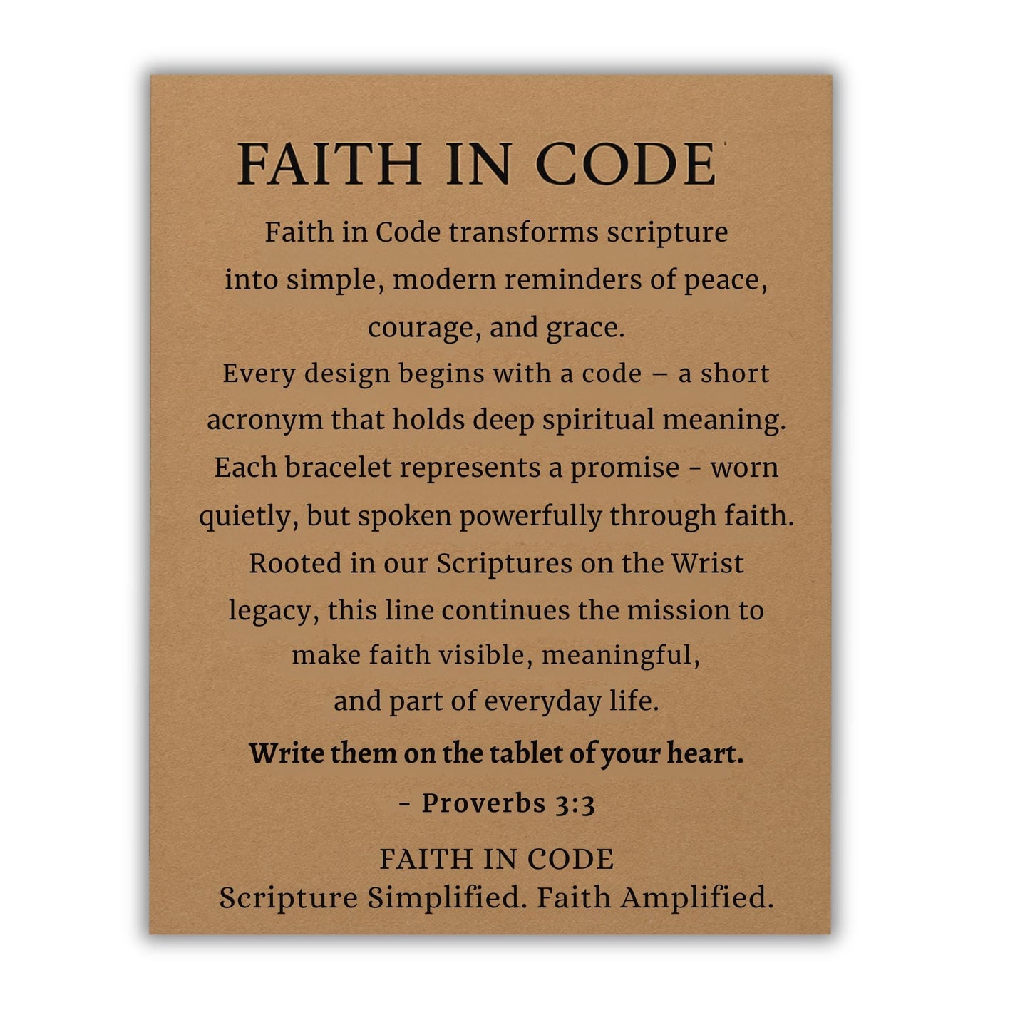 Faith in Code™ – NWFAM (No Weapon Formed Against Me) Bracelet