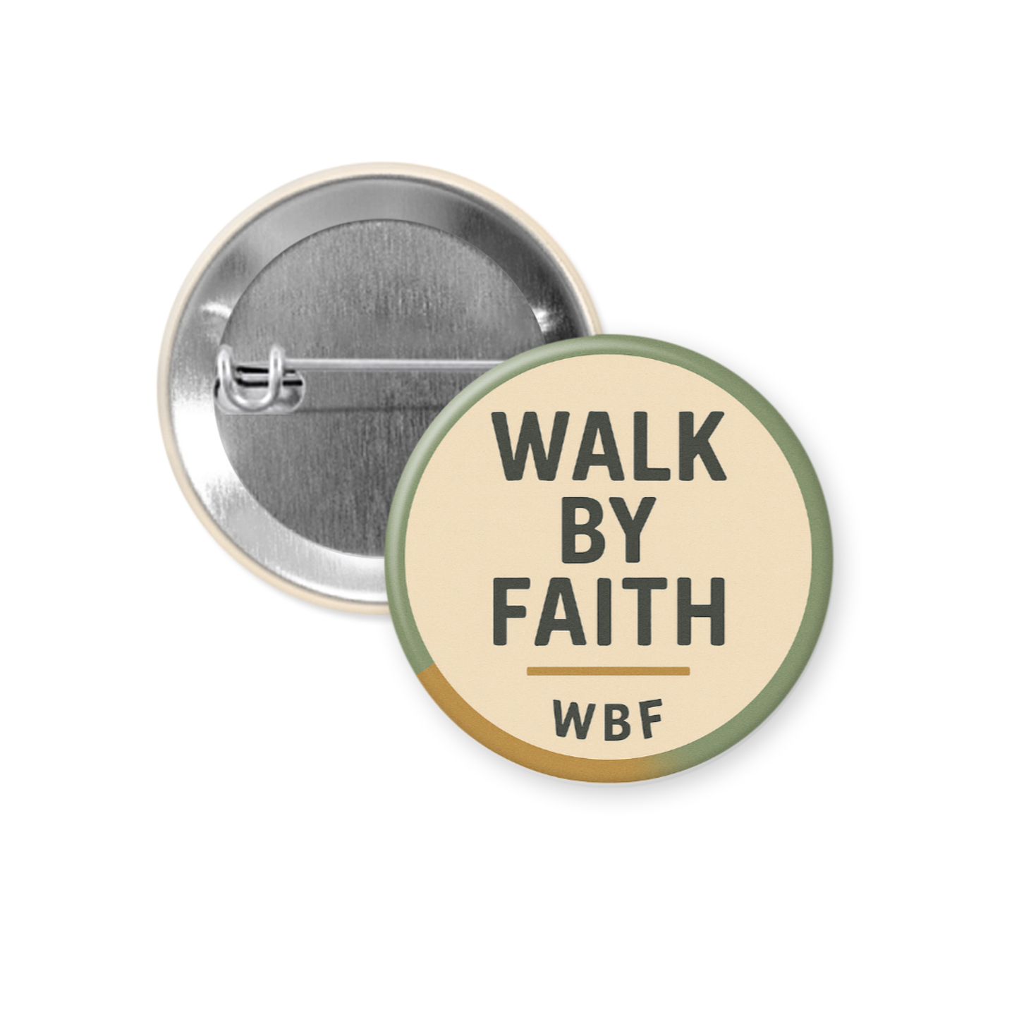 Walk By Faith & LIMS Pinback Set, 1.25 inches