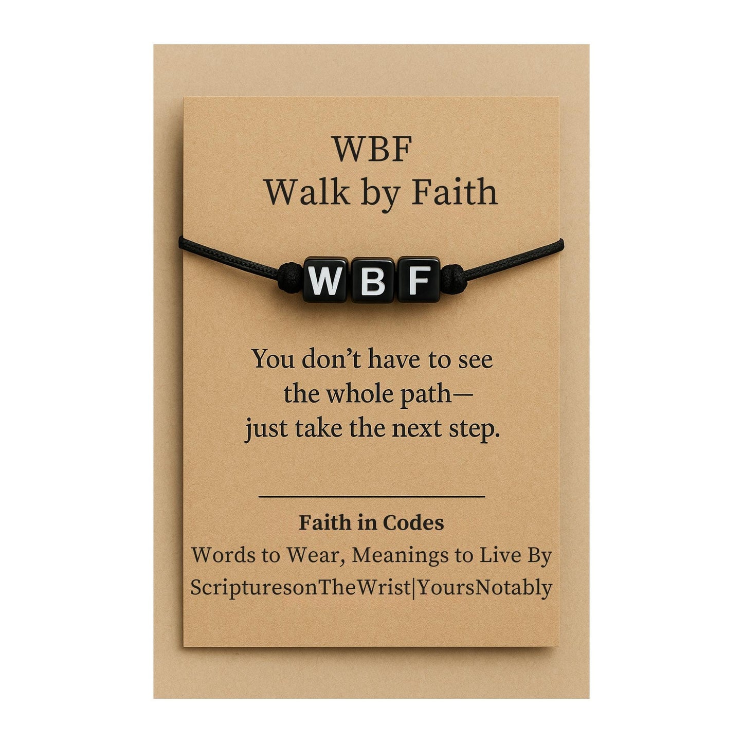 WBF Bracelet – Walk by Faith