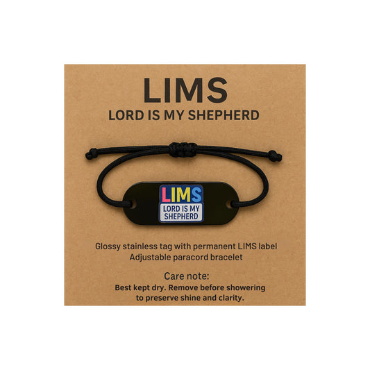 LIMS™ “Lord Is My Shepherd” Adjustable Tag Bracelet – Faith & Encouragement Gift